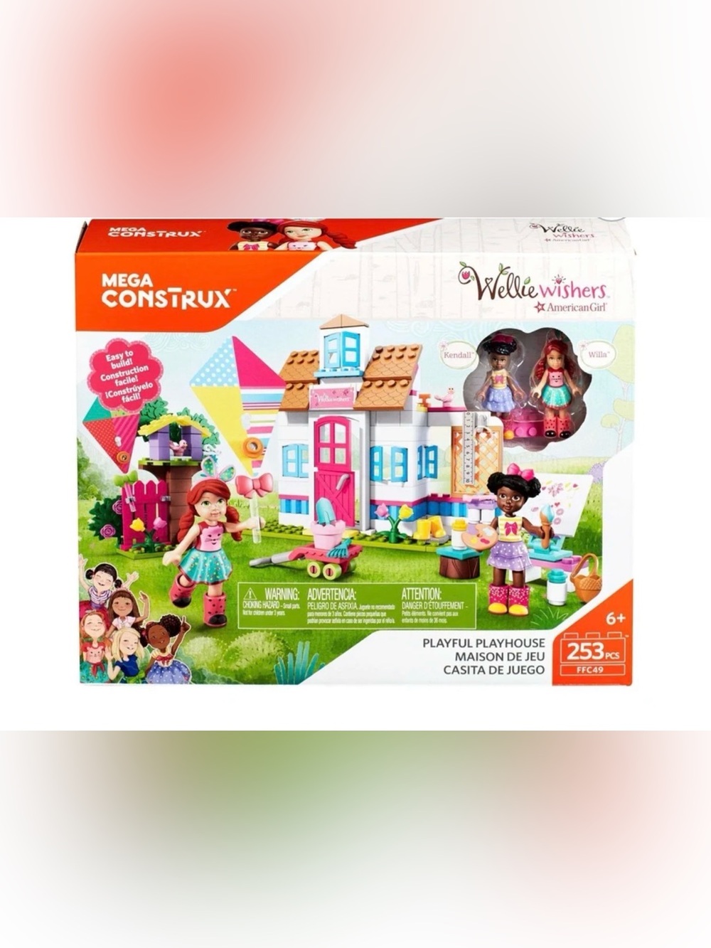 American Girl Mega Construx with Welliewishers Playful Playhouse 253 piece